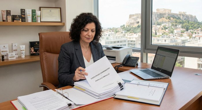 Επιχειρηματίας ομορφιάς με έγγραφα - νομική μορφή και οικονομικά