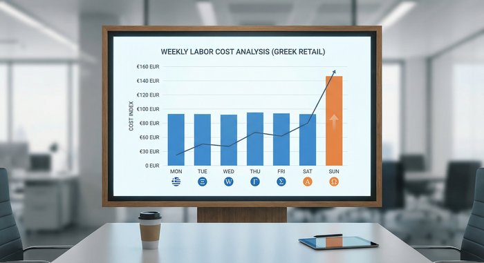Κόστος προσωπικού Κυριακής - σχεδόν διπλάσιο