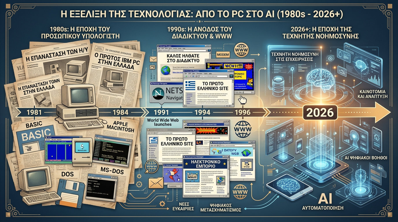 Ιστορία τεχνολογίας - από υπολογιστές σε AI