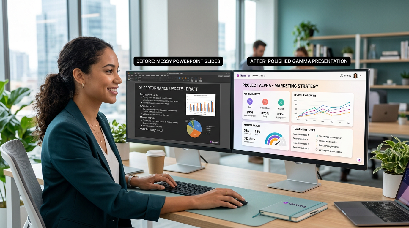 Σύγκριση πριν και μετά το Gamma